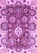 Machine Washable Abstract Purple Modern Area Rugs, wshabs2978pur