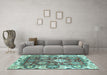 Machine Washable Abstract Light Blue Modern Rug in a Living Room, wshabs2978lblu