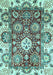 Abstract Light Blue Modern Rug, abs2978lblu