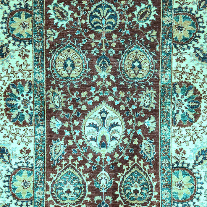 Abstract Light Blue Modern Rug, abs2978lblu