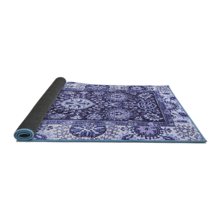 Sideview of Abstract Blue Modern Rug, abs2978blu