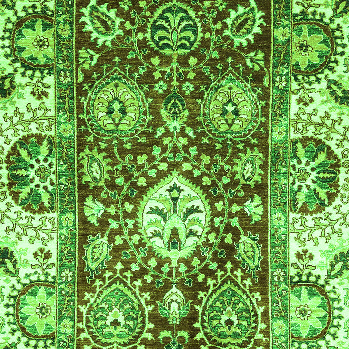 Machine Washable Abstract Green Modern Area Rugs, wshabs2978grn