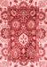 Abstract Red Modern Area Rugs