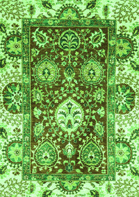 Abstract Green Modern Rug, abs2978grn