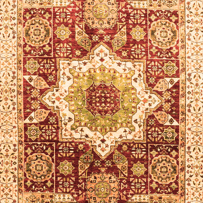 Machine Washable Abstract Orange Modern Area Rugs, wshabs2979org