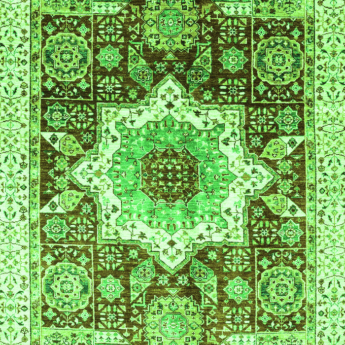 Abstract Green Modern Rug, abs2979grn