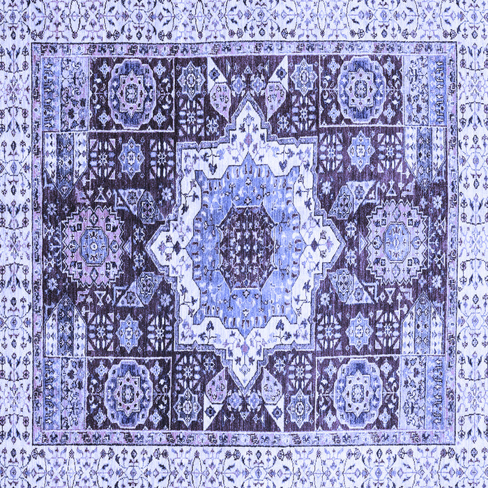 Square Machine Washable Abstract Blue Modern Rug, wshabs2979blu