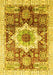 Machine Washable Abstract Yellow Modern Rug, wshabs2979yw