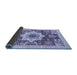 Sideview of Abstract Blue Modern Rug, abs2979blu