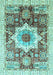 Abstract Light Blue Modern Rug, abs2979lblu