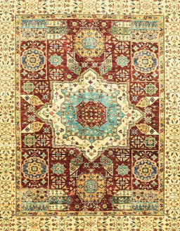 Abstract Red Modern Rug, abs2979