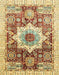 Abstract Red Modern Rug, abs2979