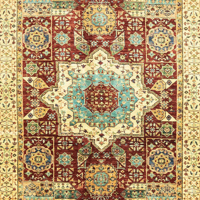 Abstract Red Modern Rug, abs2979