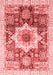 Abstract Red Modern Area Rugs