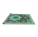 Sideview of Machine Washable Abstract Light Blue Modern Rug, wshabs2979lblu