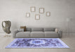 Machine Washable Abstract Blue Modern Rug in a Living Room, wshabs2979blu