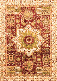 Abstract Orange Modern Rug, abs2979org