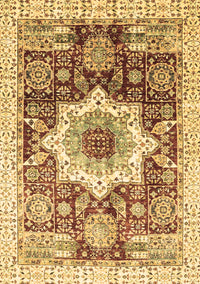 Abstract Brown Modern Rug, abs2979brn