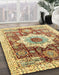 Machine Washable Abstract Red Rug in a Family Room, wshabs2979