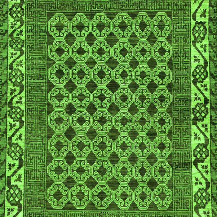 Southwestern Green Country Rug, abs297grn