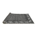 Sideview of Southwestern Gray Country Rug, abs297gry