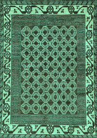 Southwestern Turquoise Country Rug, abs297turq