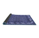 Sideview of Southwestern Blue Country Rug, abs297blu