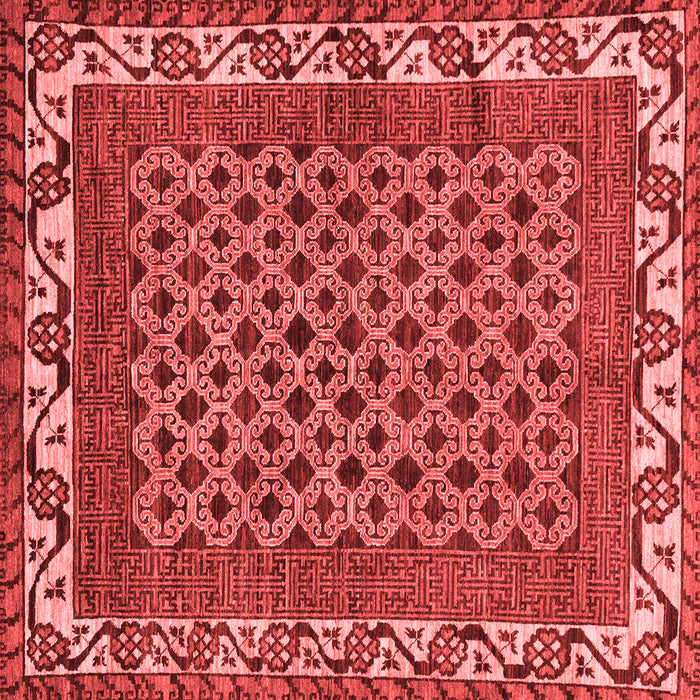 Machine Washable Southwestern Red Country Rug, wshabs297red