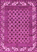 Machine Washable Southwestern Pink Country Rug, wshabs297pnk