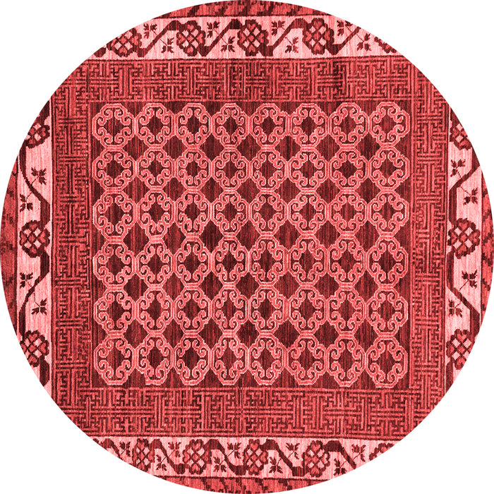 Machine Washable Southwestern Red Country Rug, wshabs297red