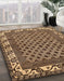 Machine Washable Abstract Red Brown Rug in a Family Room, wshabs297