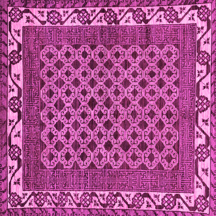 Square Southwestern Pink Country Rug, abs297pnk