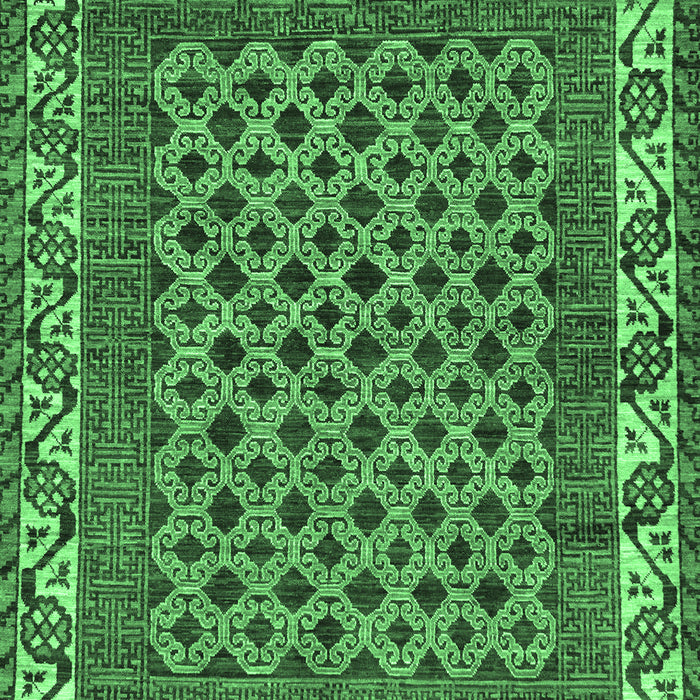 Southwestern Emerald Green Country Rug, abs297emgrn