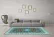 Machine Washable Abstract Light Blue Modern Rug in a Living Room, wshabs2980lblu