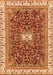 Machine Washable Abstract Orange Modern Area Rugs, wshabs2980org