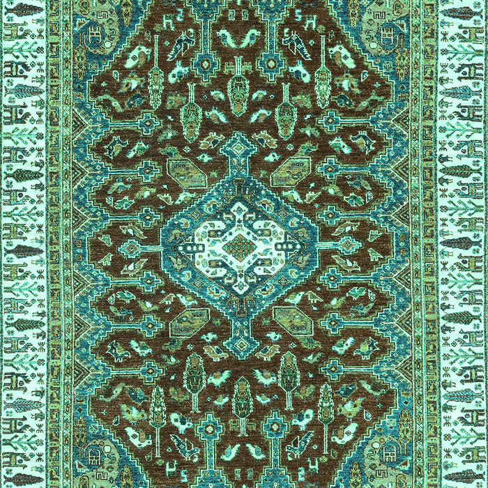 Abstract Turquoise Modern Rug, abs2980turq