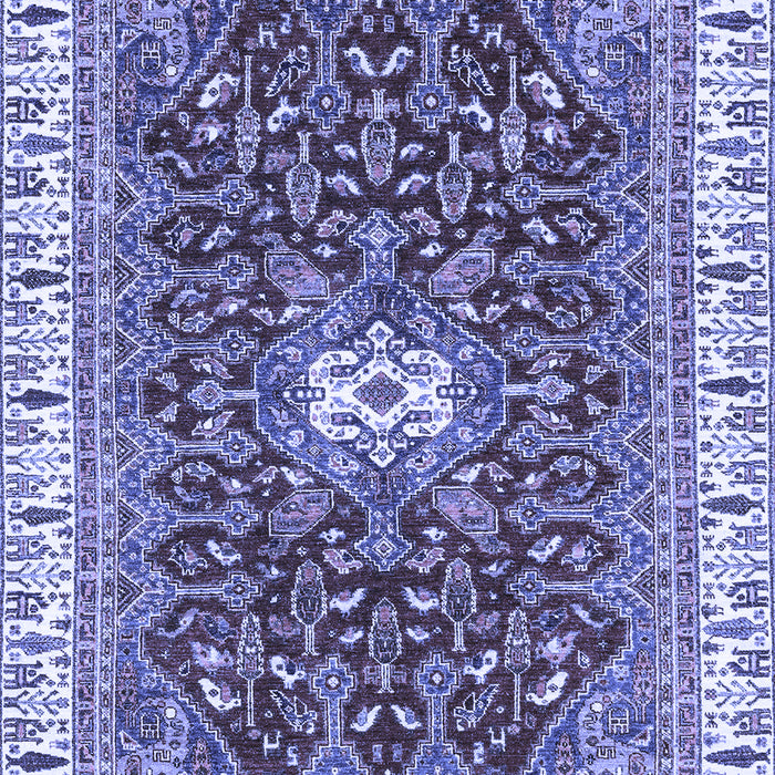 Abstract Blue Modern Rug, abs2980blu