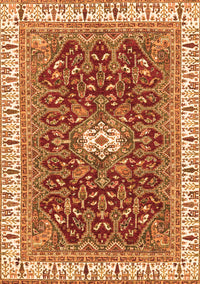 Abstract Orange Modern Rug, abs2980org