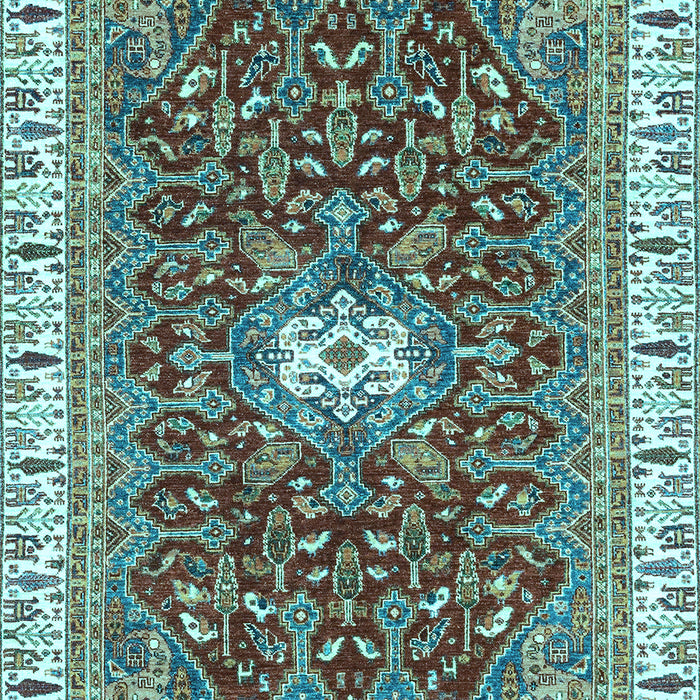 Abstract Light Blue Modern Rug, abs2980lblu