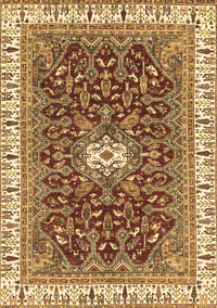 Abstract Brown Modern Rug, abs2980brn