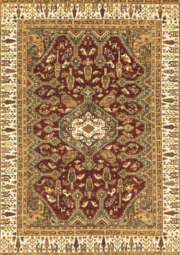 Abstract Brown Modern Rug, abs2980brn