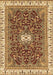 Abstract Brown Modern Rug, abs2980brn