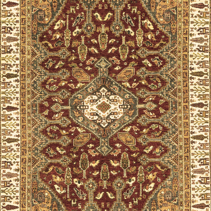 Abstract Brown Modern Rug, abs2980brn
