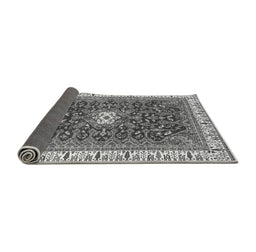 Sideview of Abstract Gray Modern Rug, abs2980gry