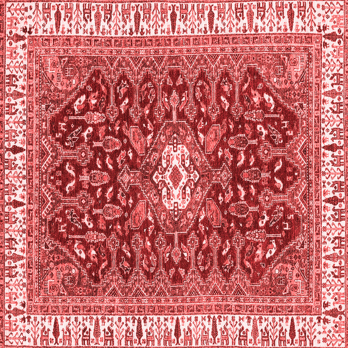 Abstract Red Modern Rug, abs2980red