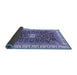 Sideview of Abstract Blue Modern Rug, abs2980blu