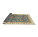 Sideview of Abstract Puce Purple Oriental Rug, abs2981