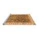 Sideview of Machine Washable Oriental Orange Traditional Area Rugs, wshabs2981org