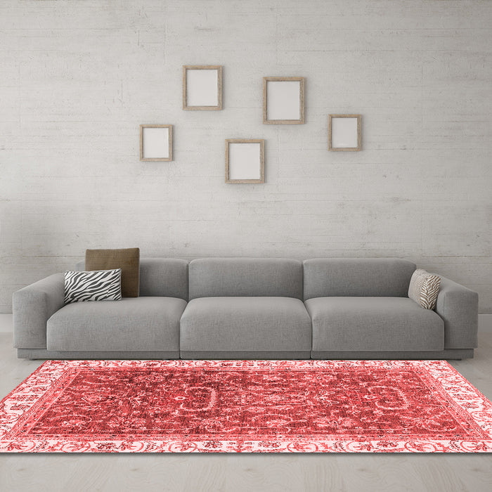 Traditional Red Washable Rugs