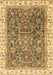 Machine Washable Oriental Brown Traditional Rug, wshabs2981brn